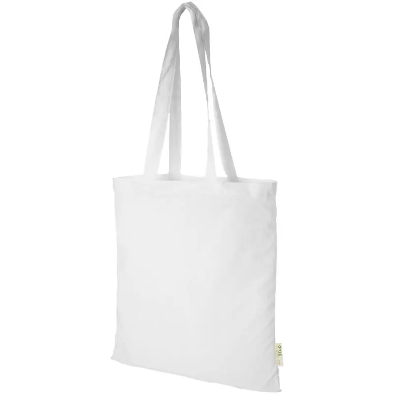 Orissa Weiße GOTS Bio-Baumwolltasche 140 g/m², 7L, Nachhaltig & Praktisch