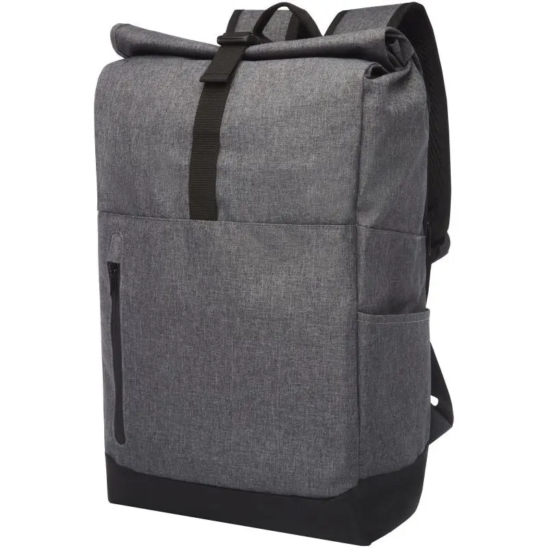 Hoss 15,6 Rolltop Laptop-Rucksack 12L – Heather Grau & Schwarz