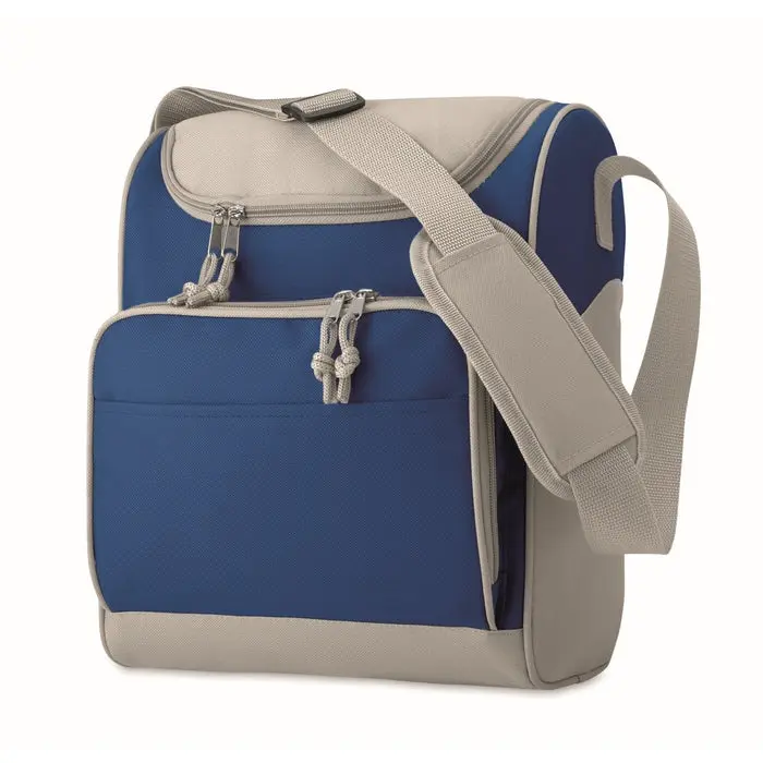 Königsblaue ZIPPER Kühltasche mit praktischer Fronttasche