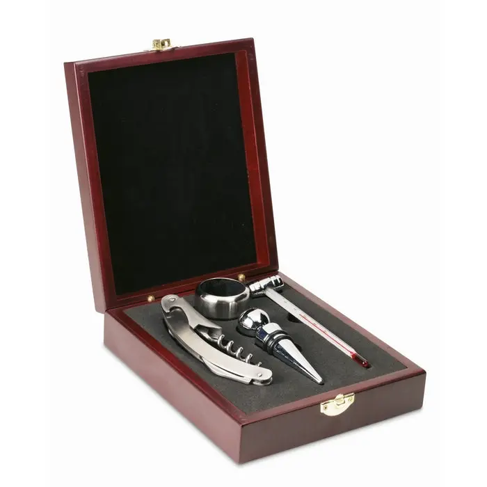 PREMIUM 'Klassik' Weinset, Elegantes Silberfinish, Hochwertig & Stilvoll