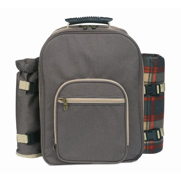 HIGH PARK Picknick-Rucksack in Braun – praktisch & stilvoll