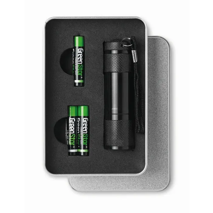 LED-Taschenlampe LED PLUS - Schwarz - Hell, Zuverlässig und Stilvoll für jede Situation
