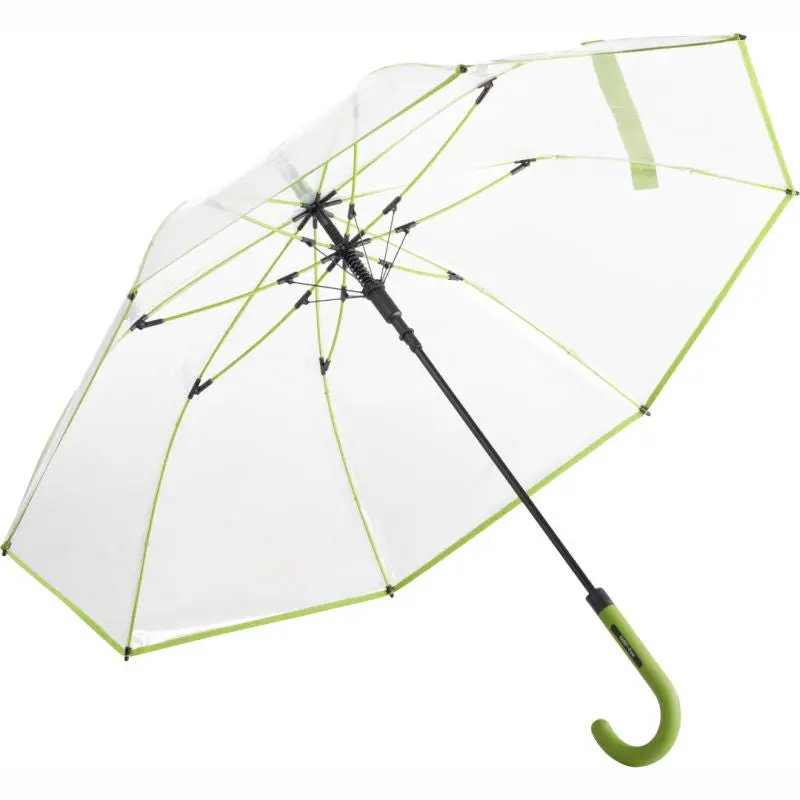 AC-Stockschirm FARE-Pure in Transparent-Limette - Stilvoller Begleiter an regnerischen Tagen