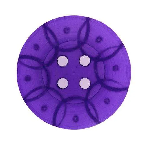 Kinderknopf Blüte Lila – Kunststoffknopf KLI-36
