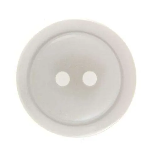 Knopf schlicht Creme – Kunststoffknopf KN-4
