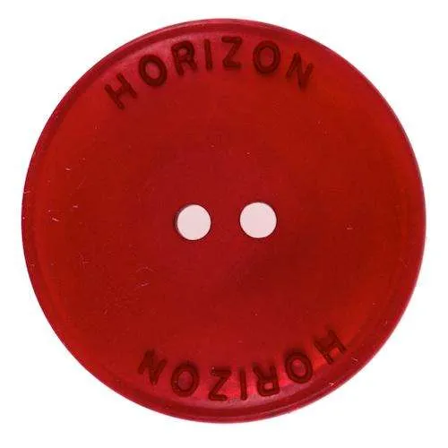 Knopf 2-Loch Rot – Kunststoffknopf KRO-64