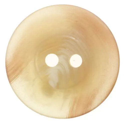 Knopf Marmoriert Creme Beige 2-Loch – Kunststoffknopf KBG-36