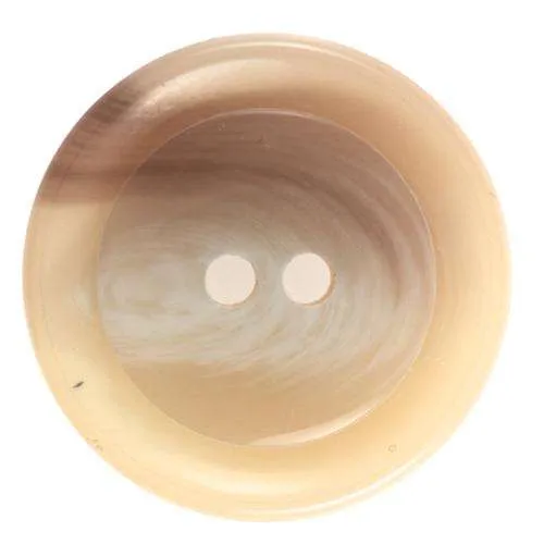 Mantelknopf Creme/Natur – Kunststoffknopf KM-80