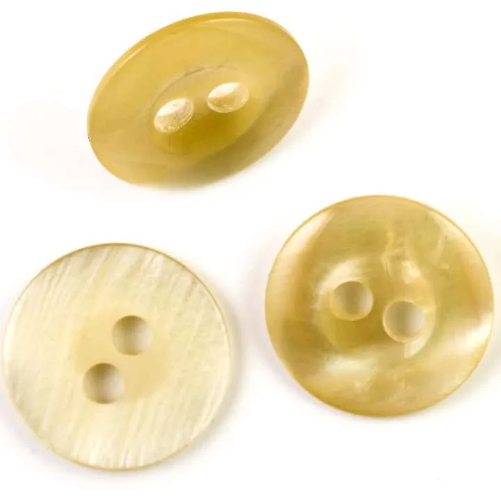 Mantelknopf Creme – Kunststoffknopf KM-79