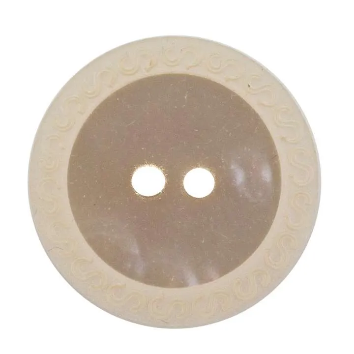 Knopf 2-Loch Creme – Kunststoffknopf KN-9