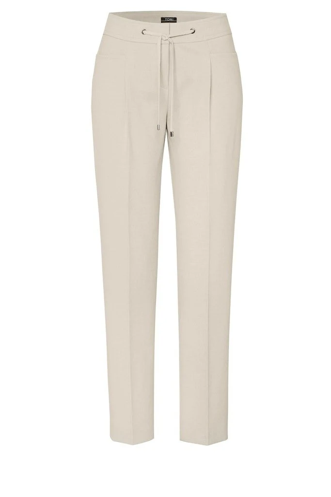 Toni Bundfaltenhose Beige