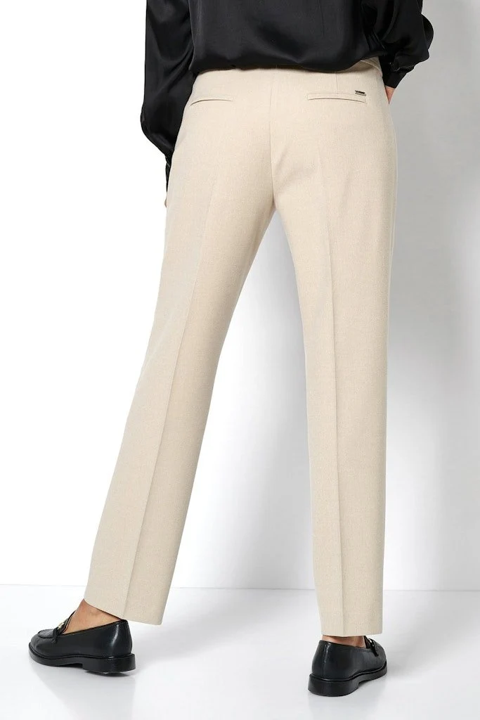 Toni Bundfaltenhose Beige