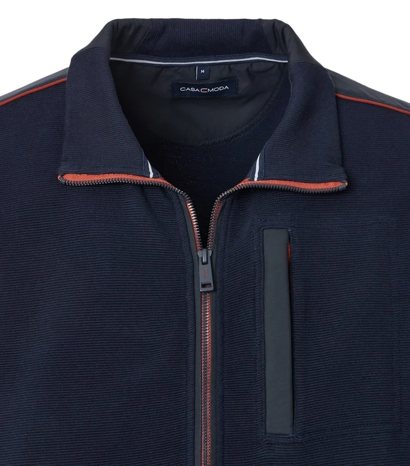 Casa Moda Sweatjacke Blau