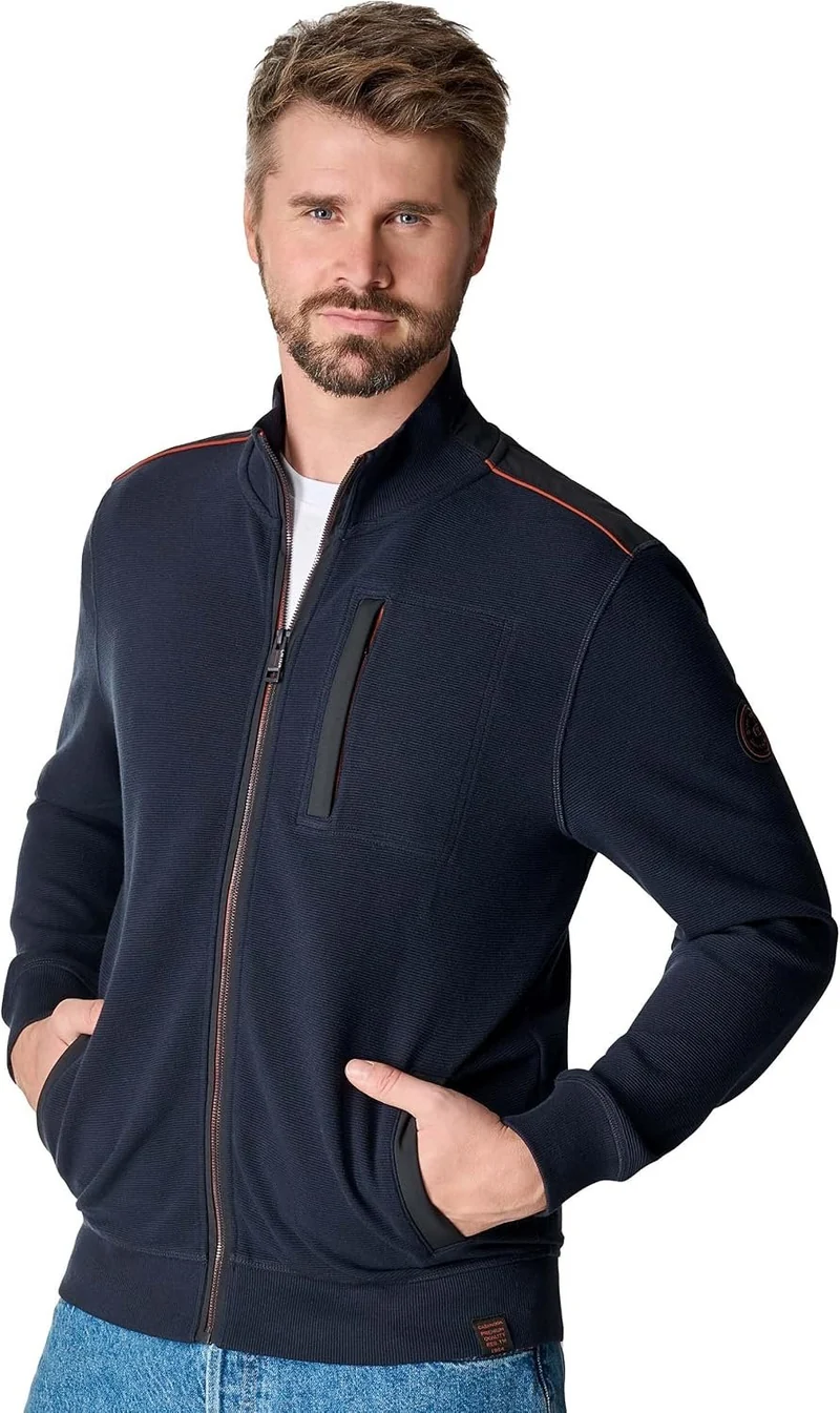 Casa Moda Sweatjacke Blau