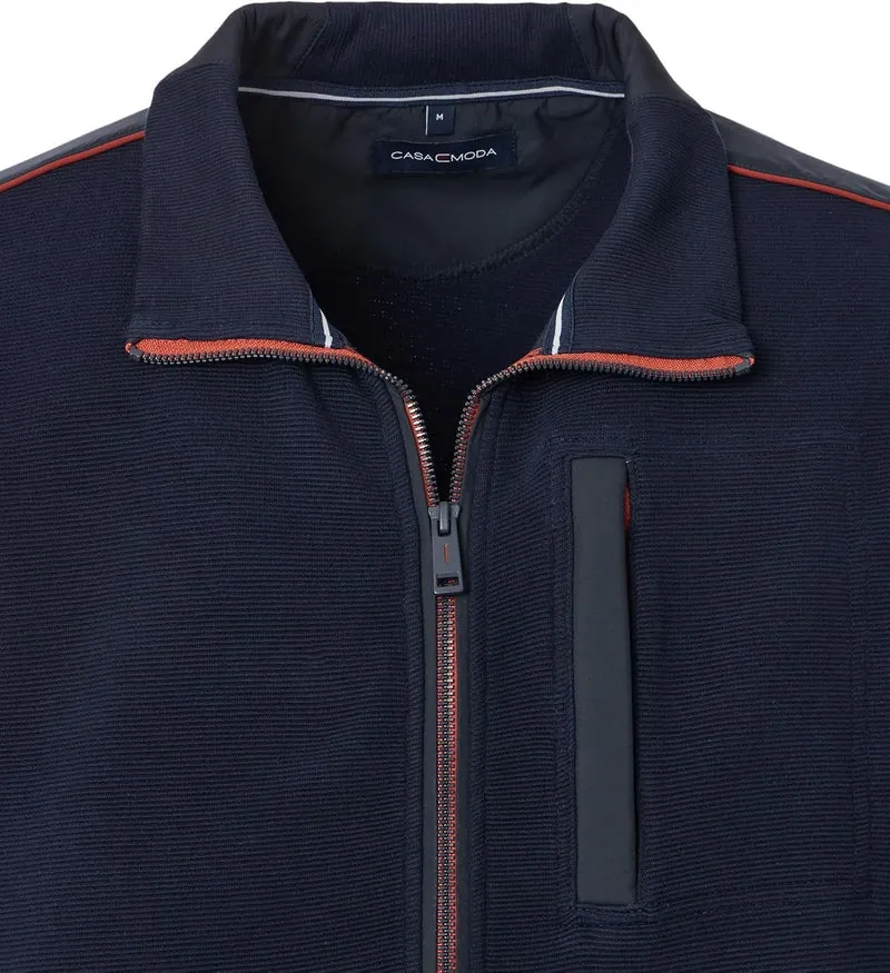 Casa Moda Sweatjacke Blau