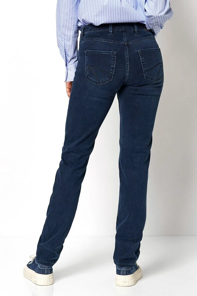 Toni Straight Leg Jeans Blau