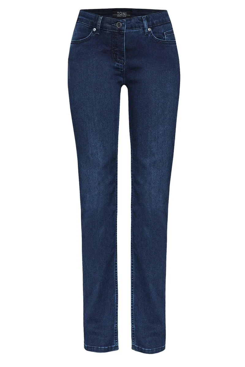 Toni Straight Leg Jeans Blau