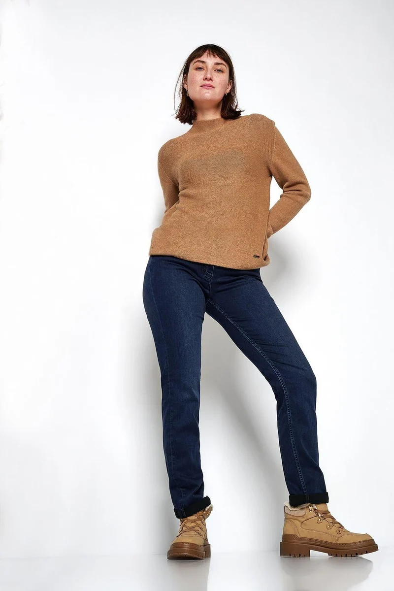 Toni Straight Leg Jeans Blau