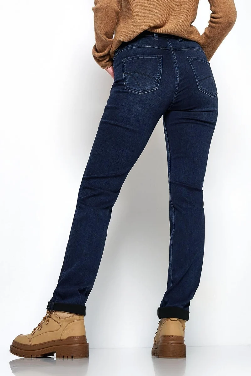 Toni Straight Leg Jeans Blau
