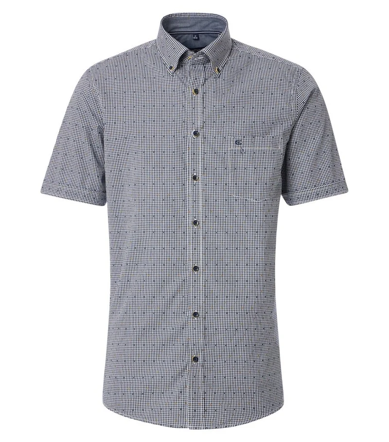 Casa Moda Kurzarm Business Hemd Blau