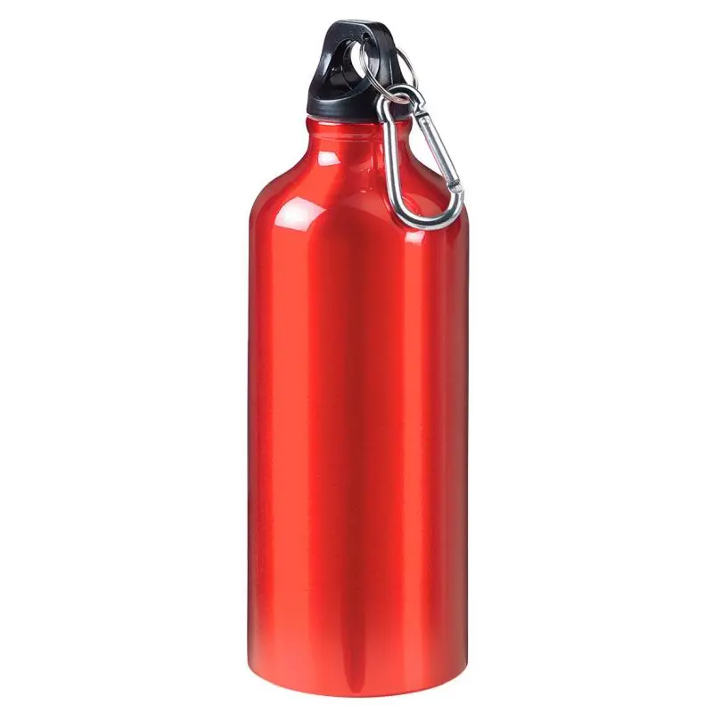 Sporty Leichte Aluminium-Trinkflasche 600 ml - Lebhaftes Rot