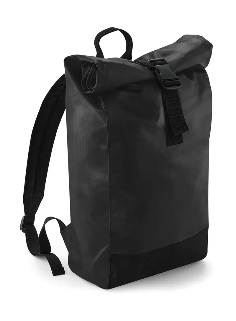 Witterungsbeständiger Rolltop-Rucksack aus Plane