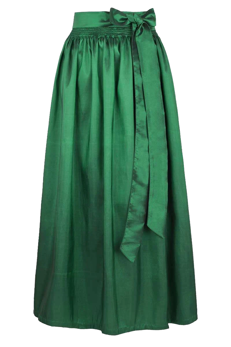 Dirndl Schürze Taft 95cm - tanne