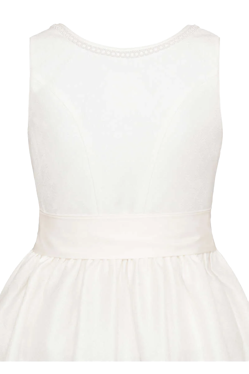 Braut-Umstandsdirndl Hochzeit - weiß weiß