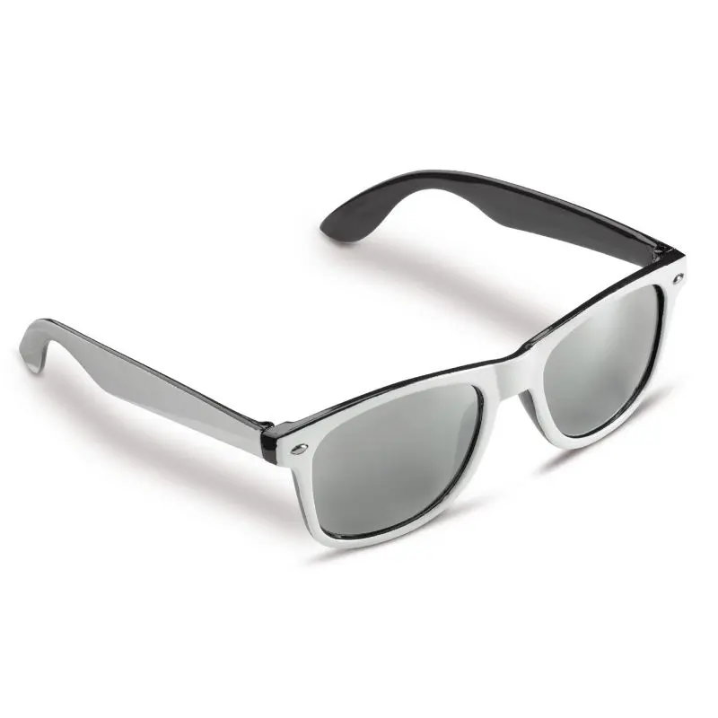 Zweifarbige Sonnenbrille Jeffrey - UV400, schwarz-weiß, stylisch