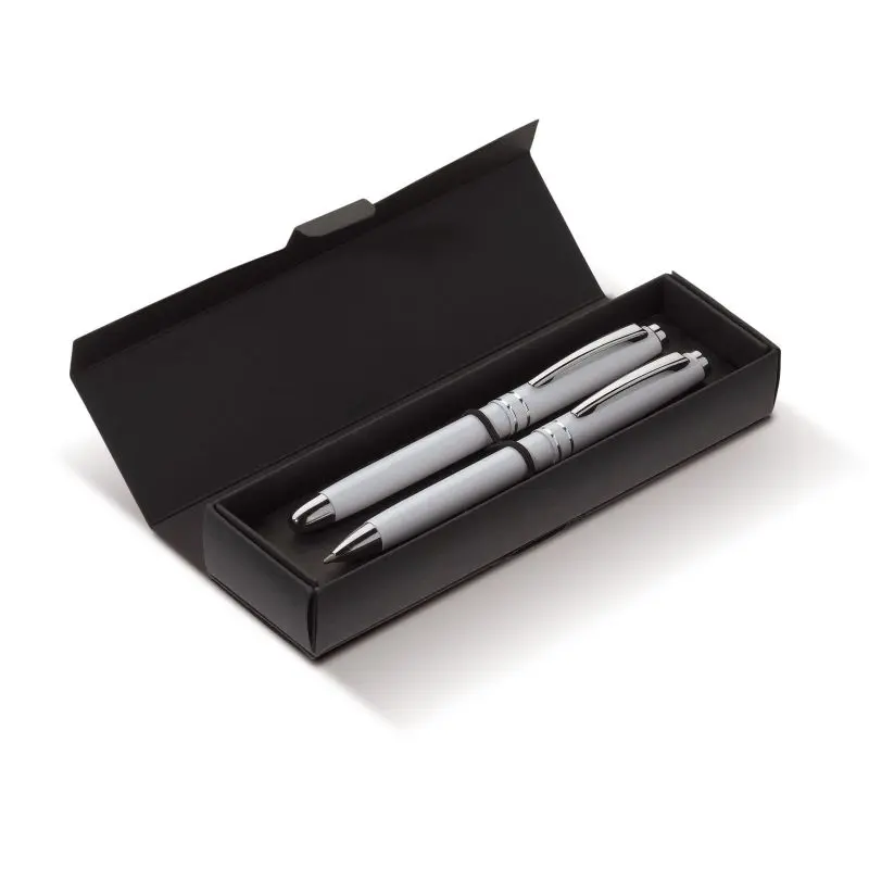 Two Stripes Rollerball aus Metall in Weiß: Stilvolle Präzision