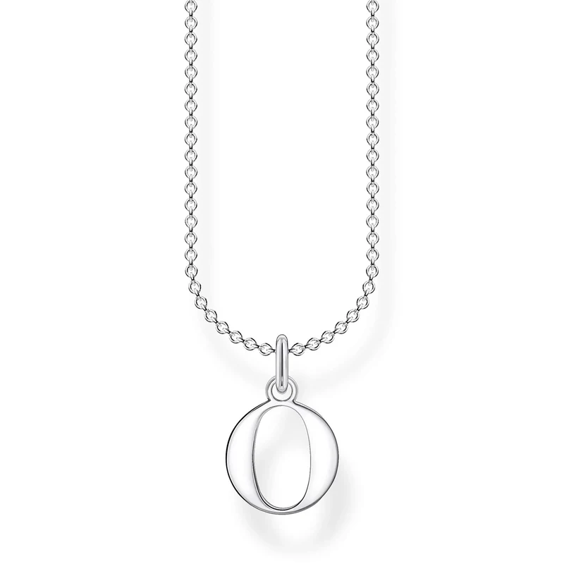 Thomas Sabo Damen Halskette Buchstabe O Collier 45cm Silber KE2024-001-21-L45V