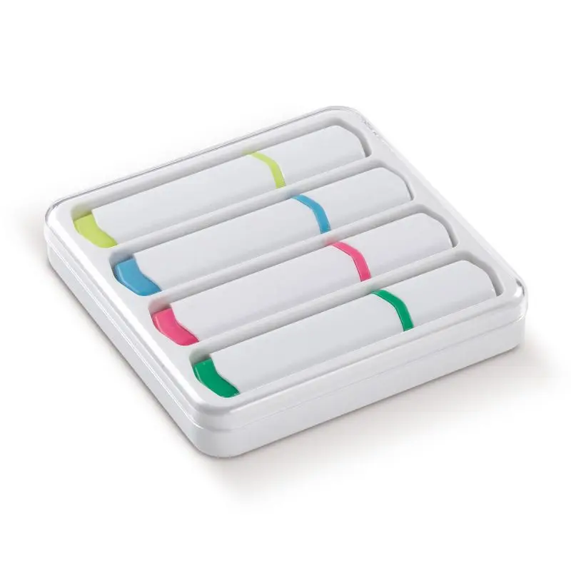 4er Pack Weiße Textmarker - Ideal für Hervorhebungen & Markierungen