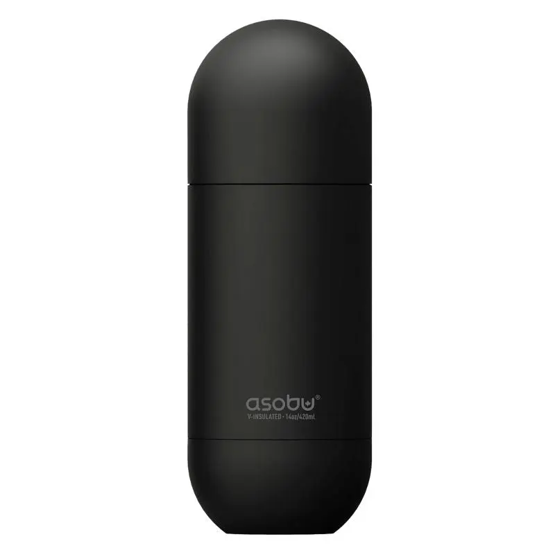 Asobu Orb Trinkflasche mit Puramic Filter, 500 ml - Stilvolles Schwarz