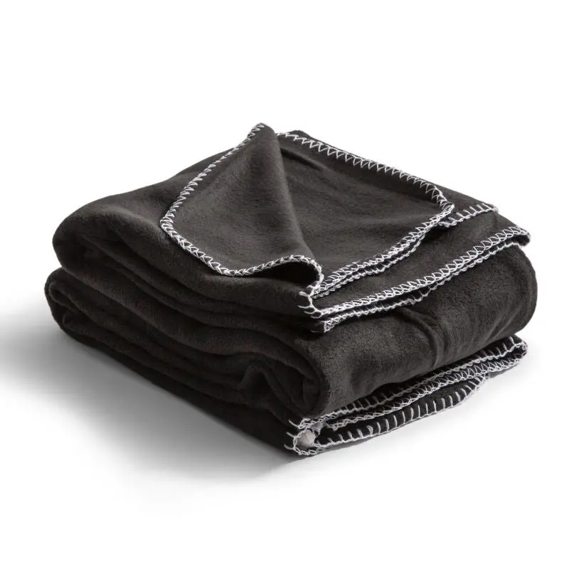 Nightingale Fleece-Poncho 120x160 cm - Schwarzer Poncho für ultimativen Komfort