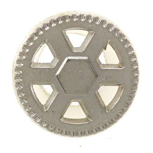 Kinderknopf Steuerrad Maritim Silberfarben – Metallknopf KPM-31