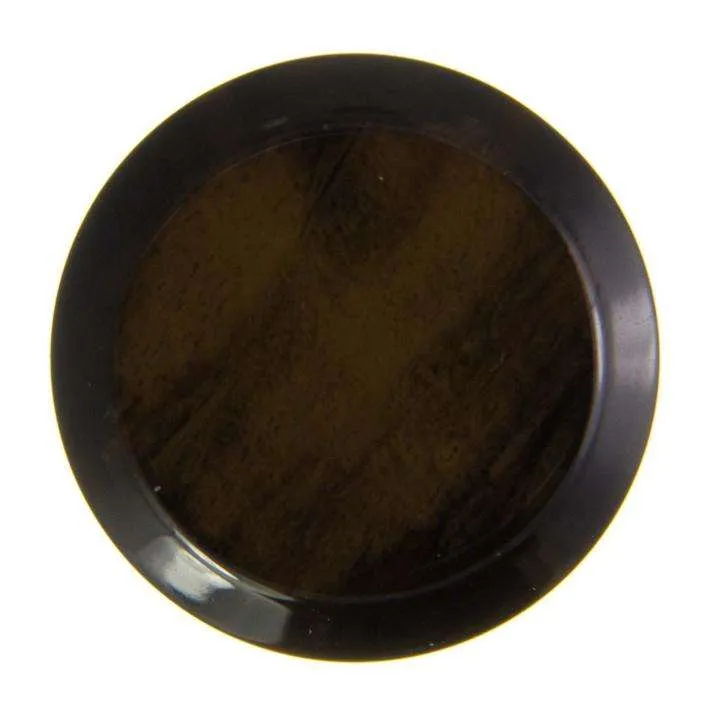 Mantelknopf mit Öse Braun – Kunststoffknopf KBR-210