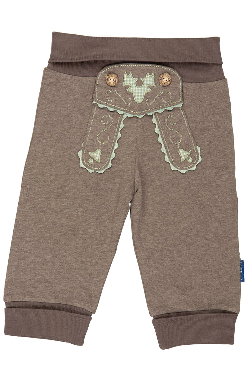 Baby Schlupfhose in Lederhosen-Optik