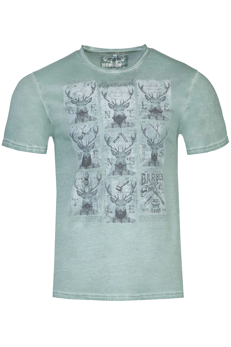 Herren T-Shirt 'Alpenrausch Gentlemen's Barber Shop'