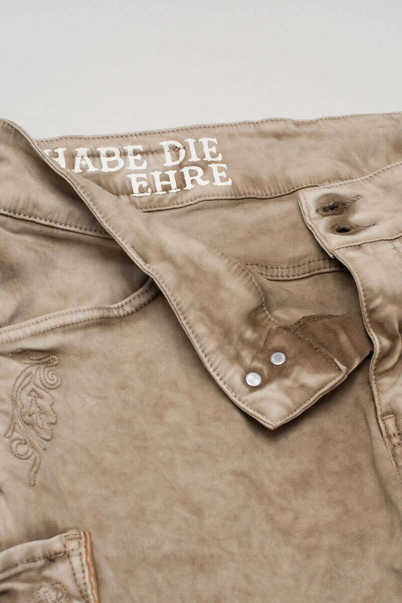 Herren Jeans lang Lederhosenstyle