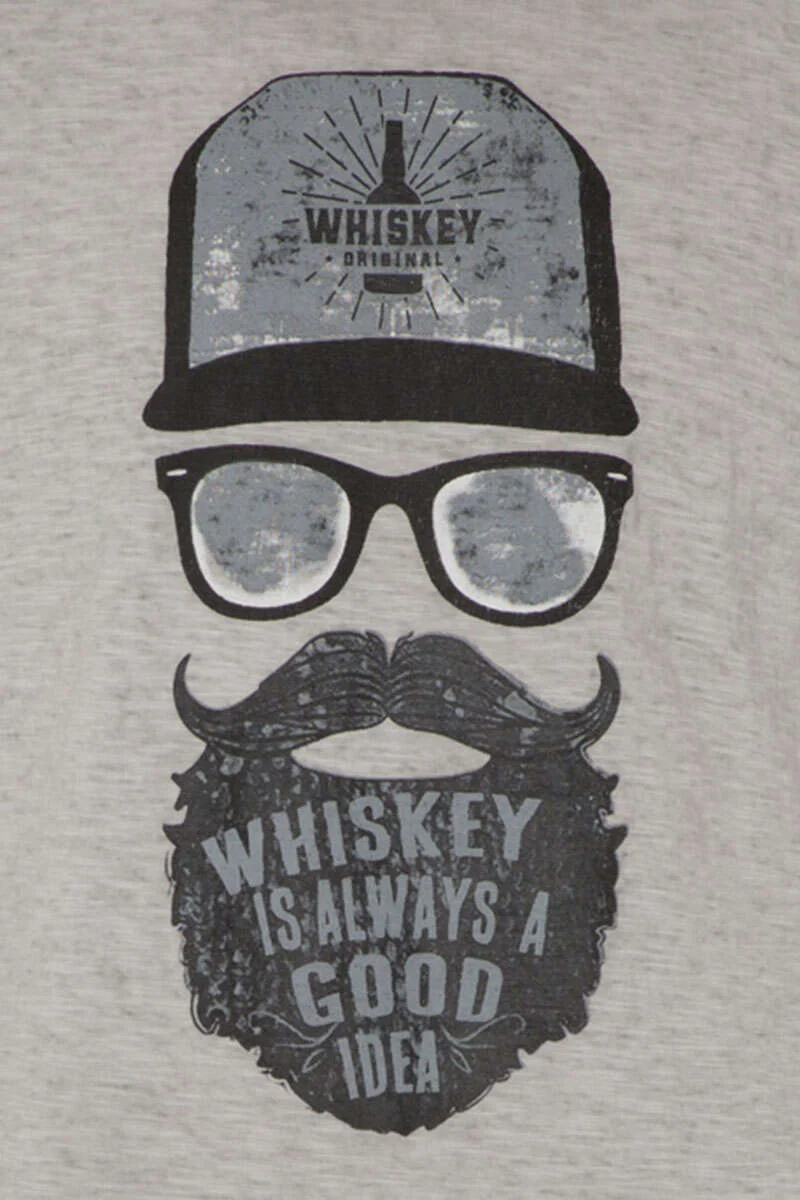 Herren T-Shirt 'WHISKEY HIPSTER'