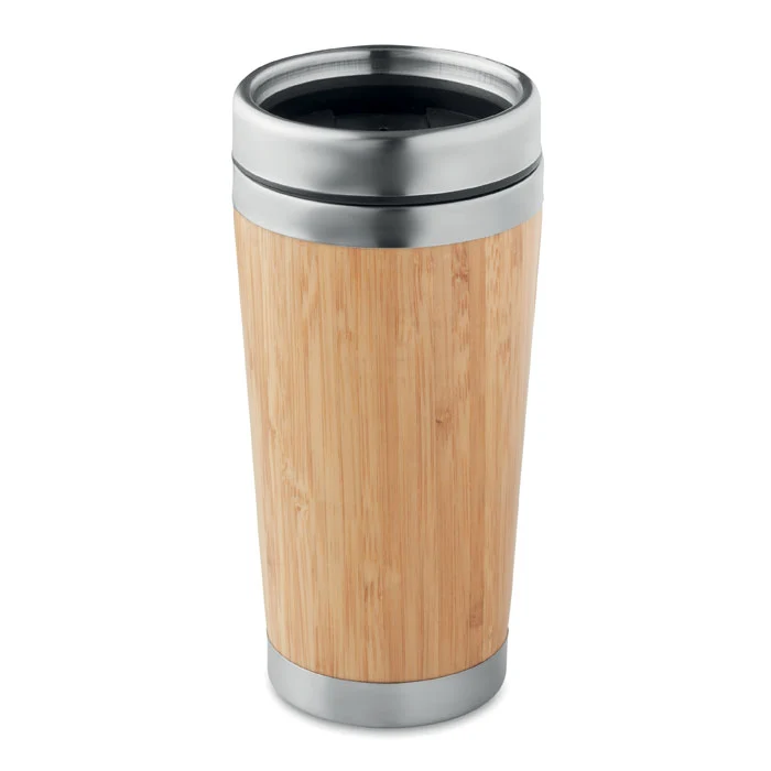 Doppelwandige Bambusflasche 430ml