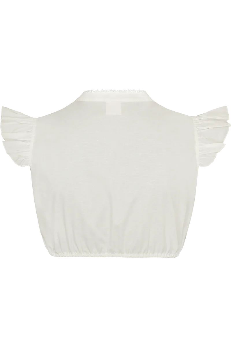 Dirndlbluse mit Flügelarm - creme