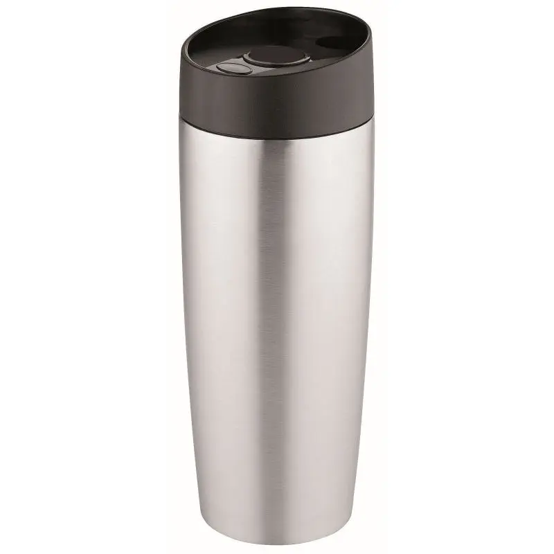 Metmaxx CremaExtensaMetallica 380ml - Thermotasse in Silber-Schwarz