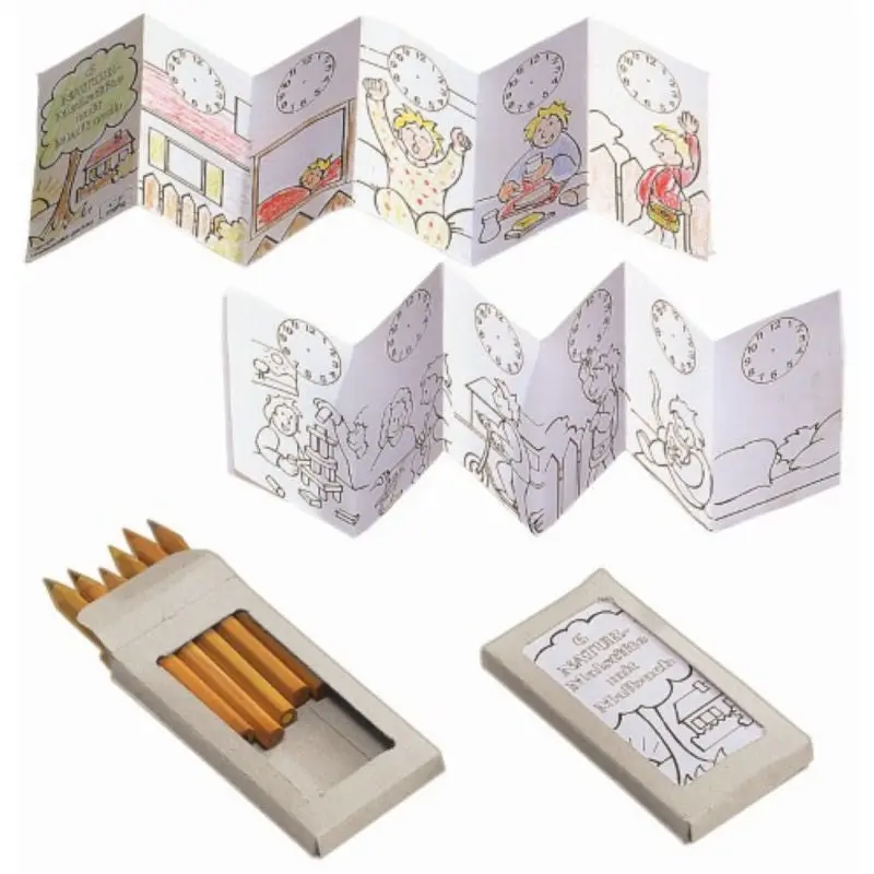 thanxx Mini-Buntstifte Malset (S) - Beige - Kompaktes Farbstift-Set für Kinder und Künstler