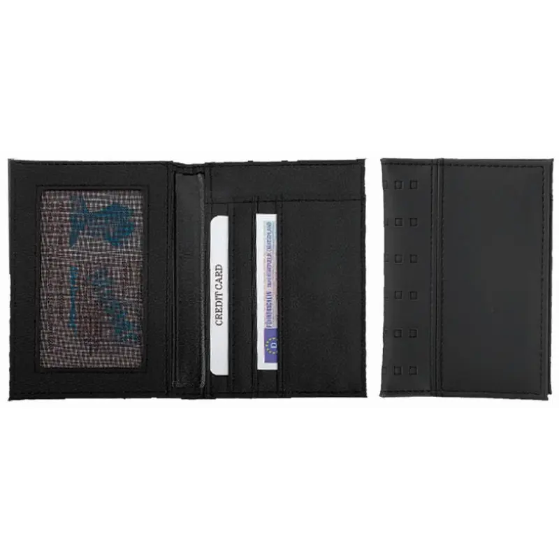 CreativDesign Square Elegante Quadratische Ausweistasche, Schwarz