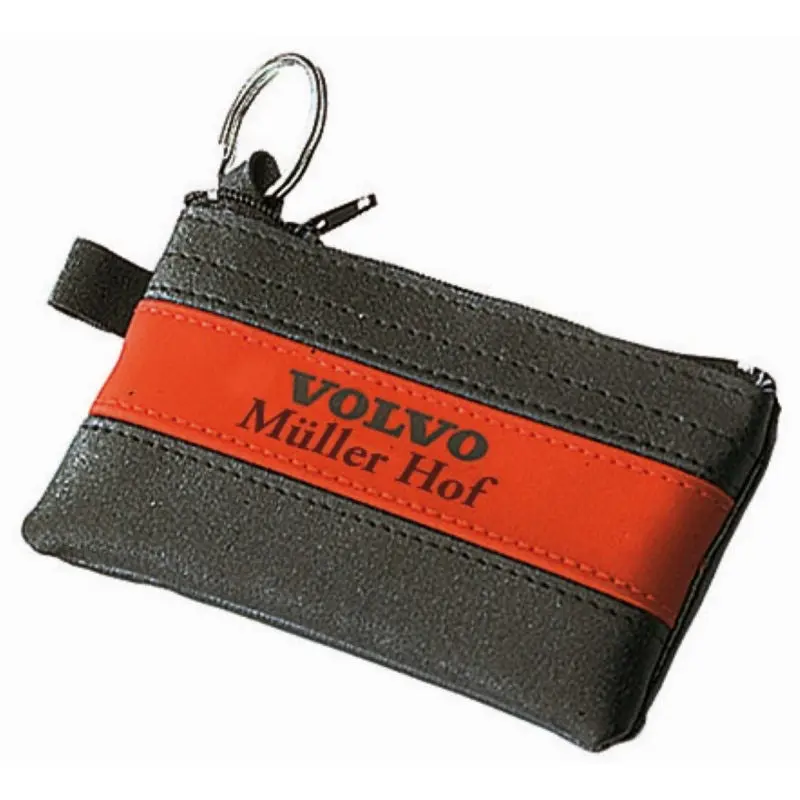 CreativDesign Schlüssel-Etui 'ColourLogo' - Schwarz & Rot, Stilvoll
