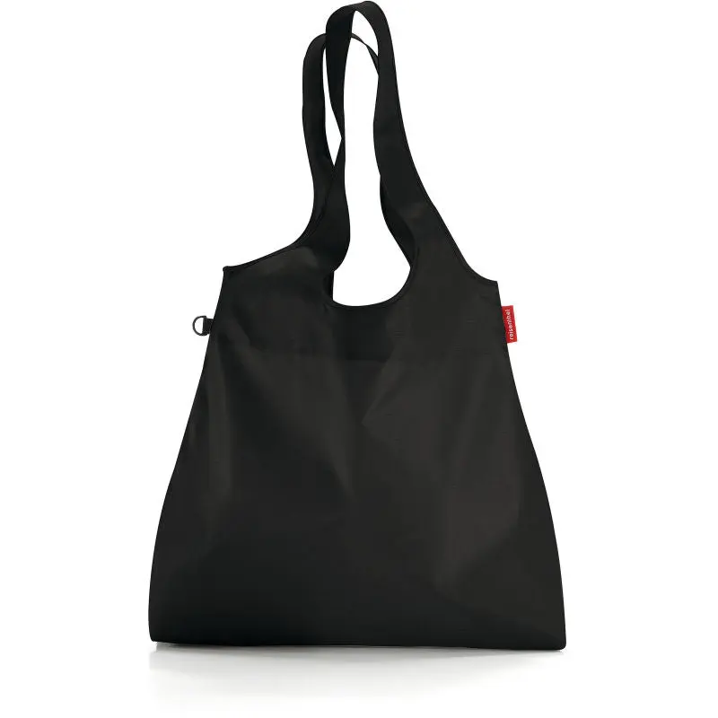 Schwarzer Mini Maxi Shopper L - Großer und Praktischer Einkaufsbegleiter, Umweltfreundlich und Stilvoll