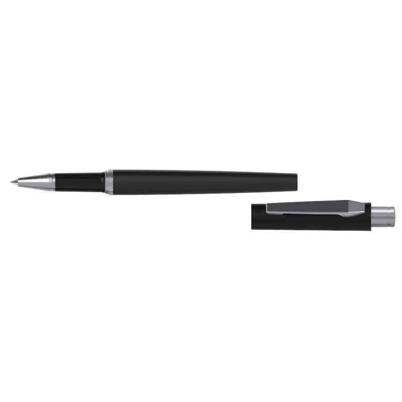 Eleganter Snooker Tintenroller - Schwarz, Softtouch-Griff, Premium Rollerball Stift für Präzises Schreiben