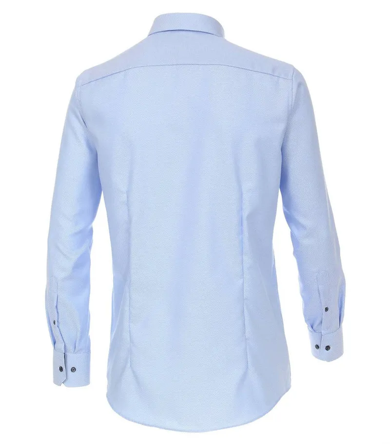 Venti Langarm FreizeitHemd blau