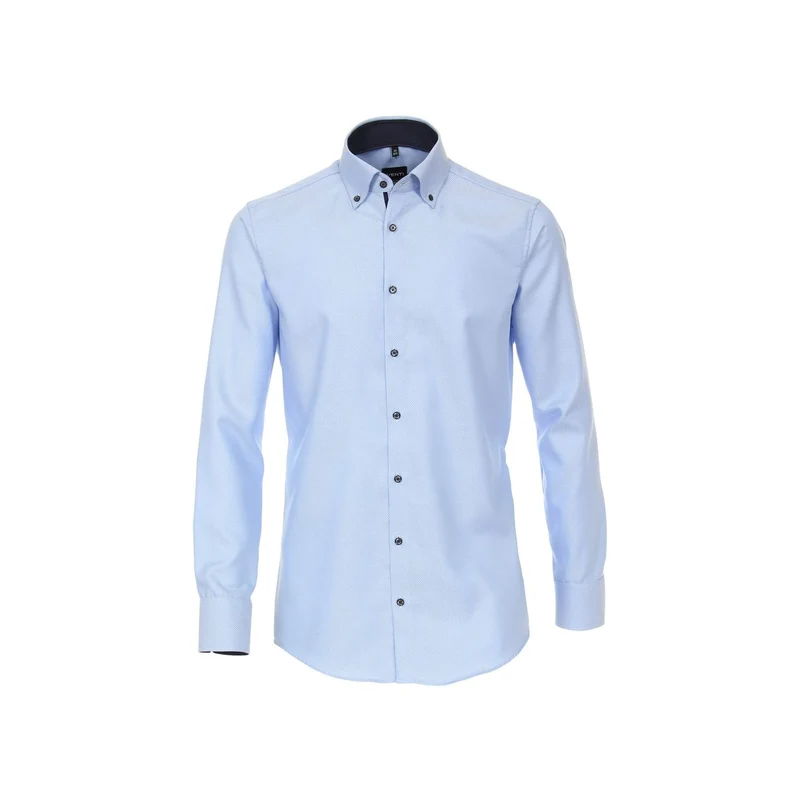 Venti Langarm FreizeitHemd blau